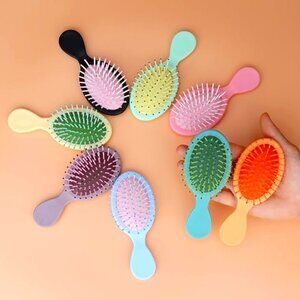 PICK ONE Mini Travel Soft Bristle Detangler Pocket Paddle Travel Hair Brush NWoT